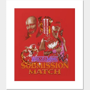 Bret Hart Vs. Stone Cold Steve Austin Submission Match Posters and Art